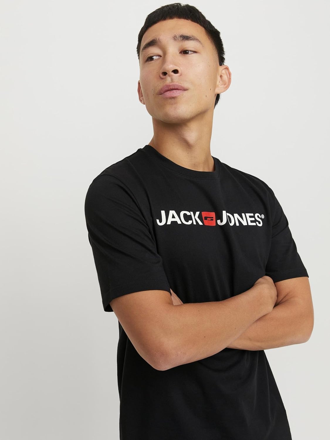 Jack & Jones Mens Jjecorp Logo Tee Ss Crew Neck Noos Slim Fit T-Shirt