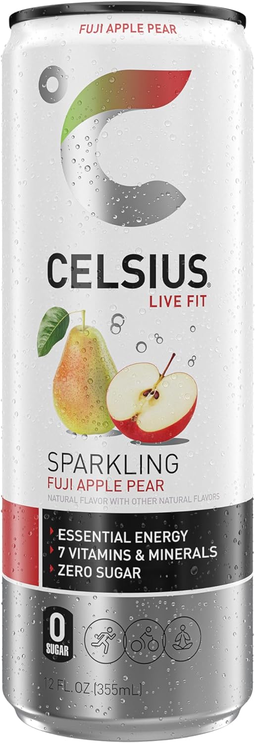 Celsius Fitness Drink, Peach Vibe - 355Ml (Pack Of 12)