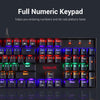 Redragon K552 Mechanical Gaming Keyboard RGB LED Backlit Wired with Anti-Dust Proof Switches for Windows PC (Black, 87 Key Red Switches)