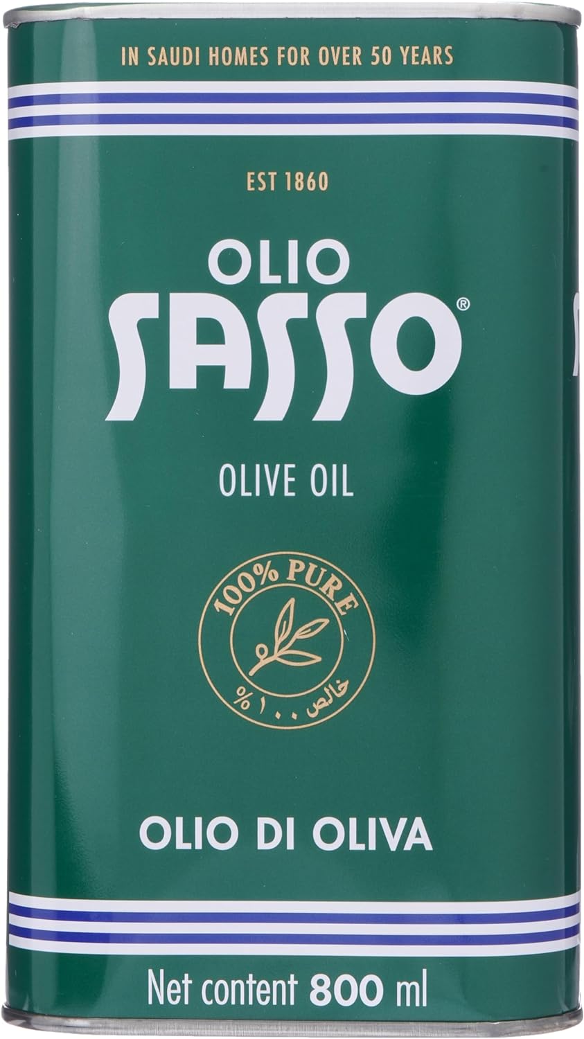 Sasso Pure Olive Oil, 800 Ml - Pack Of 1