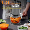 ELESTYLE Mini Chopper, Vegetable Chopper Electric, Meat Grinder, Multi-Function 2 Speed Food Chopper with Non-Slip Base, 0.5L Container, Food Processor Suitable for Meat, Vegetable, Fruit, 260W