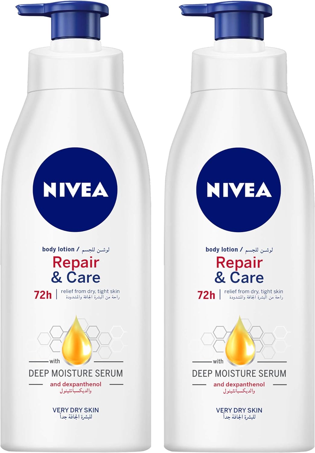 NIVEA Body Lotion Moisturizer for Very Dry Skin, Repair & Care Dexpantenol, 400ml