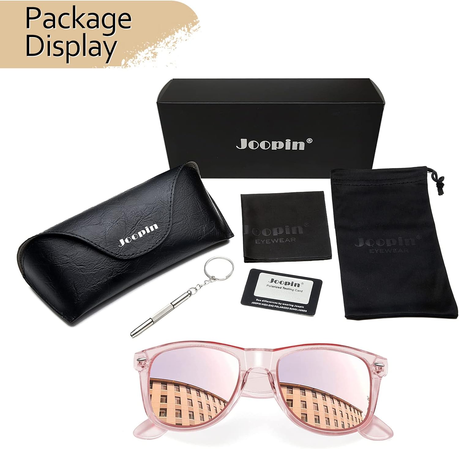 Joopin Polarized Sunglasses Men Women, Classic Square Sun Glasses 100% UV Protection Driving Fishing