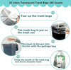 Small Trash Bags 0.6Mil Thicken 4 Gallon 15L Garbage Bags 240 Counts Trash Can Liner for Home Office Kitchen Bathroom Car Plastic Bins Recycling Bags