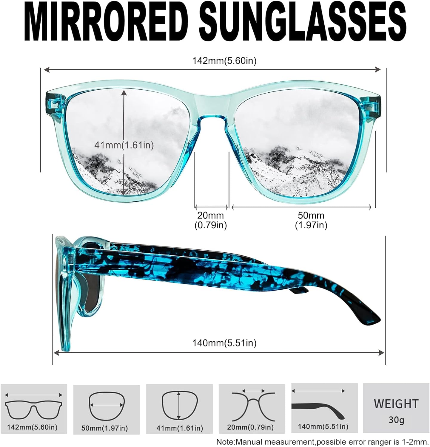 KANASTAL Polarized Sunglasses for Men Women, Classic Square Sun Glasses Outdoor 100% UV Protection Driving Shades