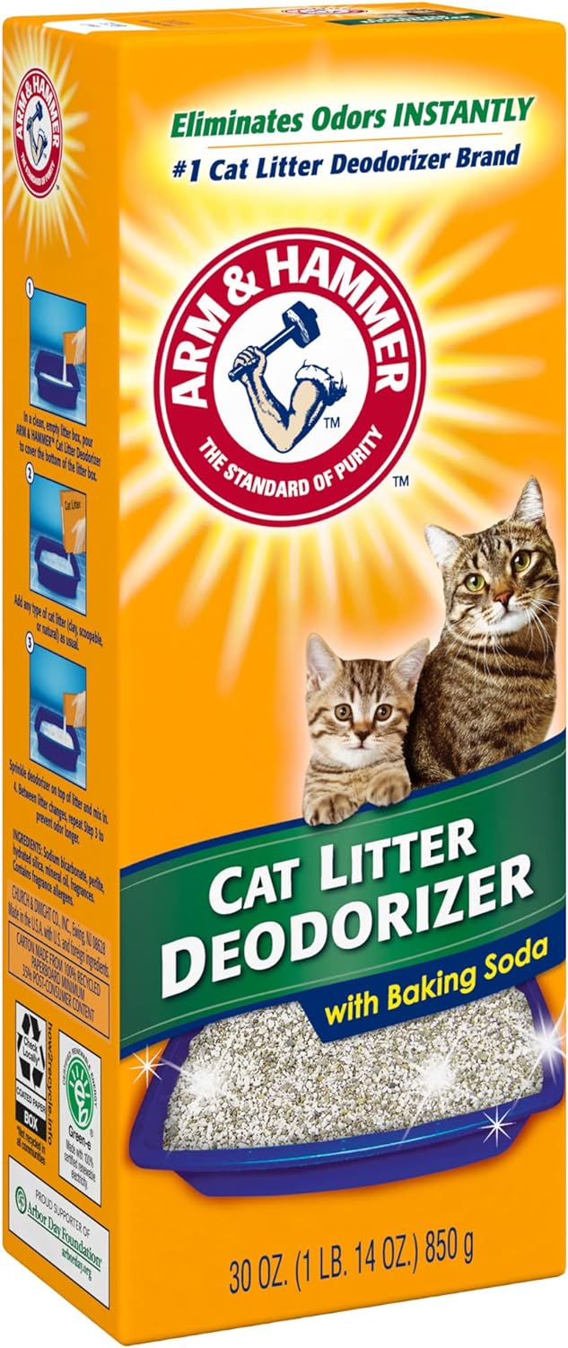 Cat litter deodorizer powder