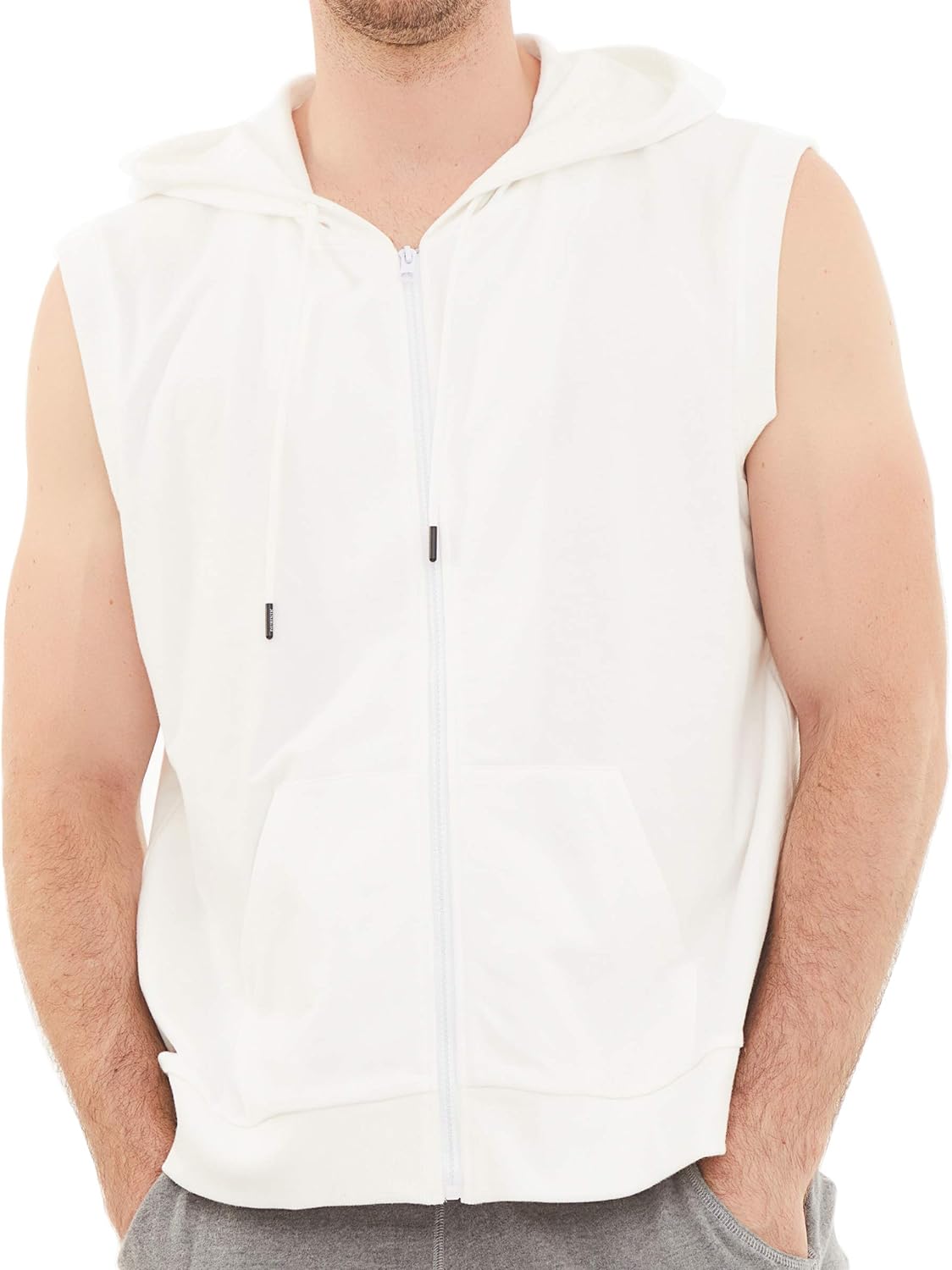 Dubinik® Men's Hooded Shirt Short Sleeve Hoodie Men's Sports Cotton Pockets T-Shirt with Hood Men