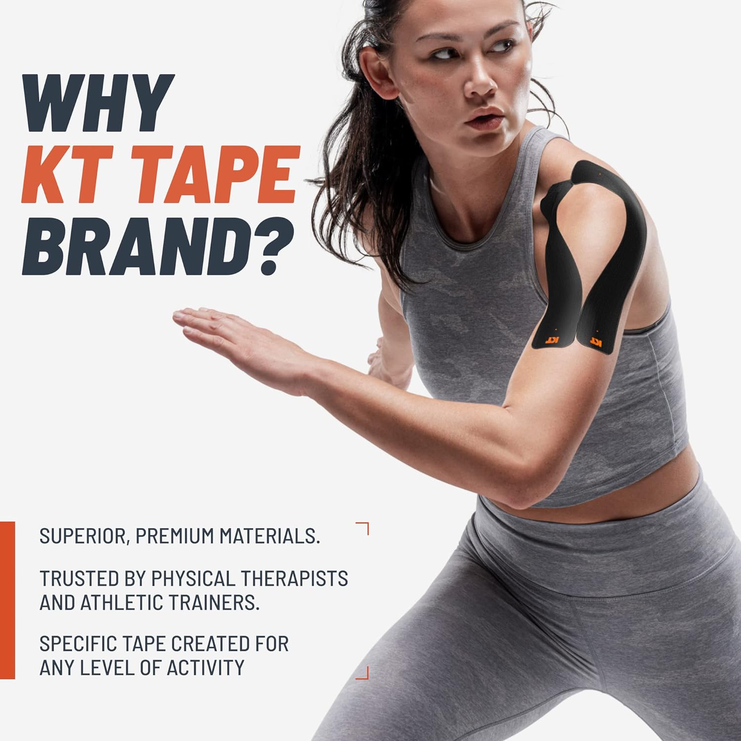 KT Tape Original Cotton Elastic Kinesiology Therapeutic Athletic Tape, 20 Pack, 10” Cut Strips Brand: KT Tape