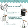 Small Trash Bags 0.6Mil Thicken 4 Gallon 15L Garbage Bags 240 Counts Trash Can Liner for Home Office Kitchen Bathroom Car Plastic Bins Recycling Bags