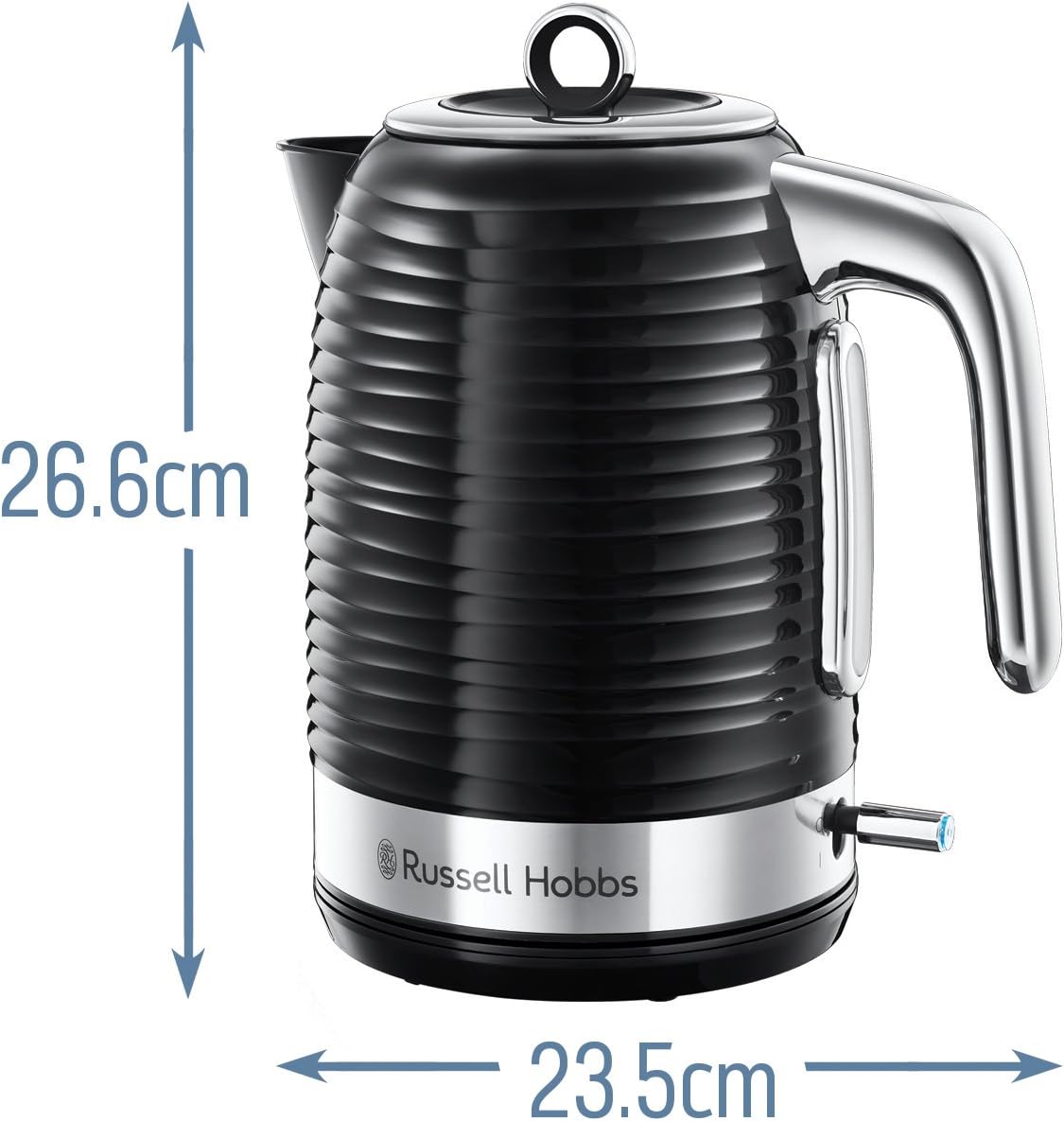 Russell Hobbs 24364 Inspire Electric Kettle, 1.7 Litre Cordless Hot Water Dispenser with 1 Cup 45 Second Fast Boil, Cream, 3000 W