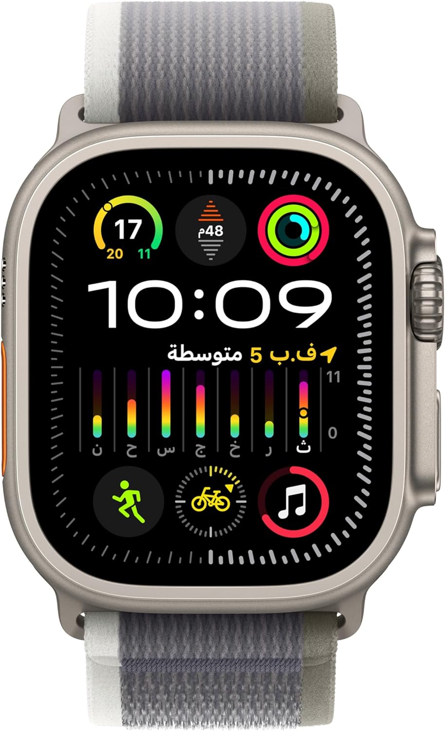 Apple Watch Ultra 2 [GPS + Cellular 49mm] Smartwatch with Rugged Titanium Case & Blue Ocean Band One Size. Fitness Tracker, Precision GPS, Action Button, Extra-Long Battery Life, Bright Retina Display