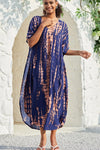 YouKD Summer Long Kaftan Bohemian Beach Kimono Swimsuit Cover Up Plus Size Dress for Women