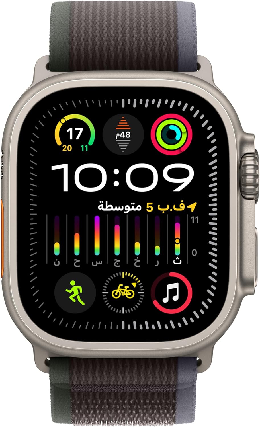 Apple Watch Ultra 2 [GPS + Cellular 49mm] Smartwatch with Rugged Titanium Case & Blue Ocean Band One Size. Fitness Tracker, Precision GPS, Action Button, Extra-Long Battery Life, Bright Retina Display