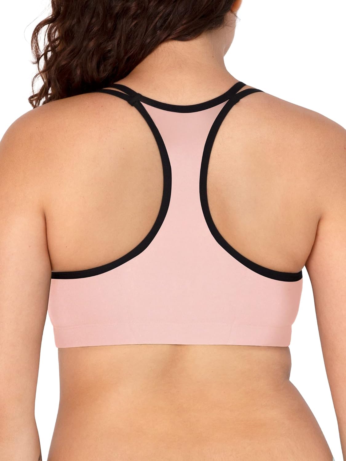 Fruit Of The Loom womens Fruit of the Loom Women's Spaghetti Strap Cotton Sports Bra Value Pack Sports Bra