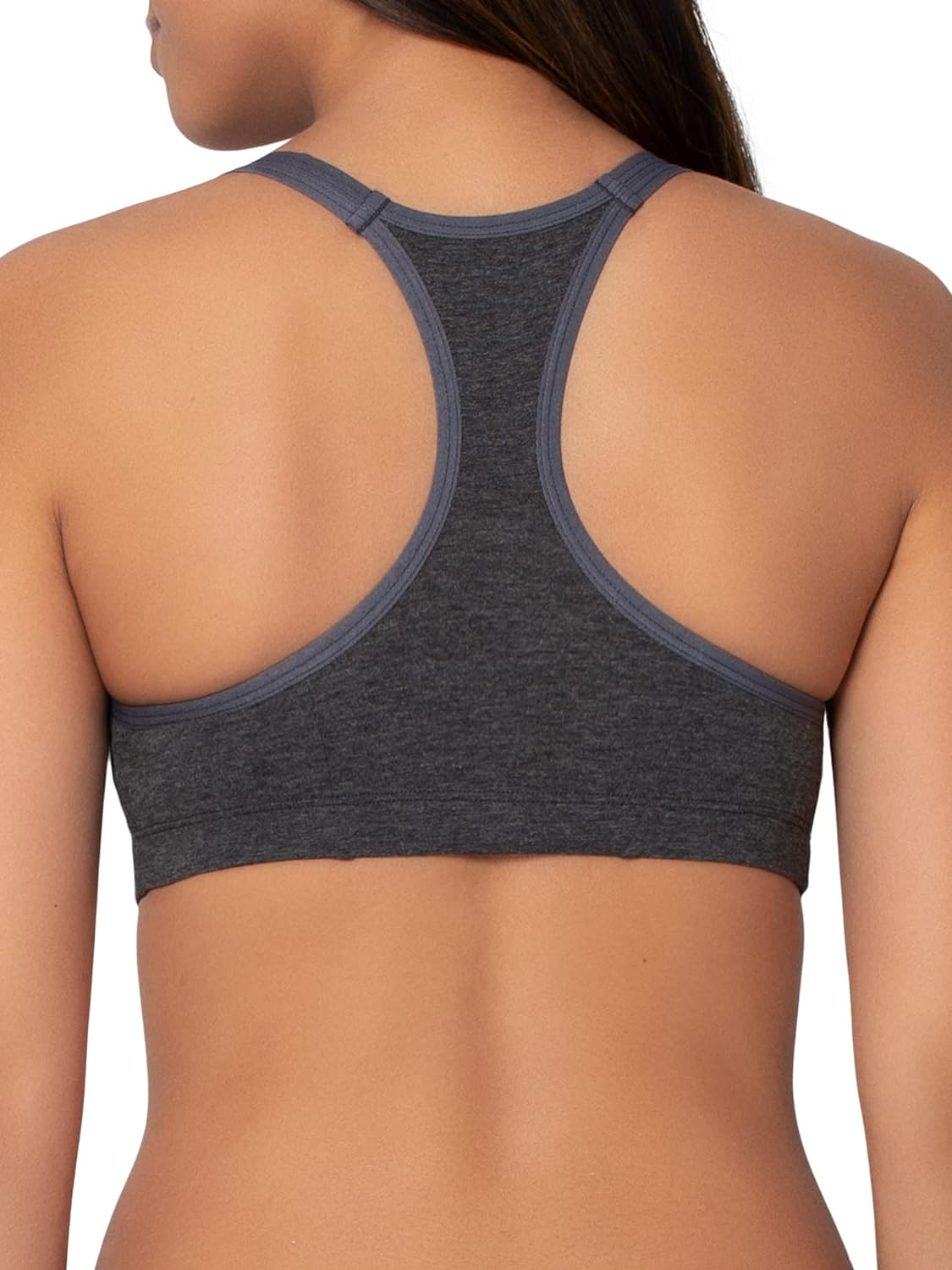 Fruit Of The Loom womens Fruit of the Loom Women's Spaghetti Strap Cotton Sports Bra Value Pack Sports Bra