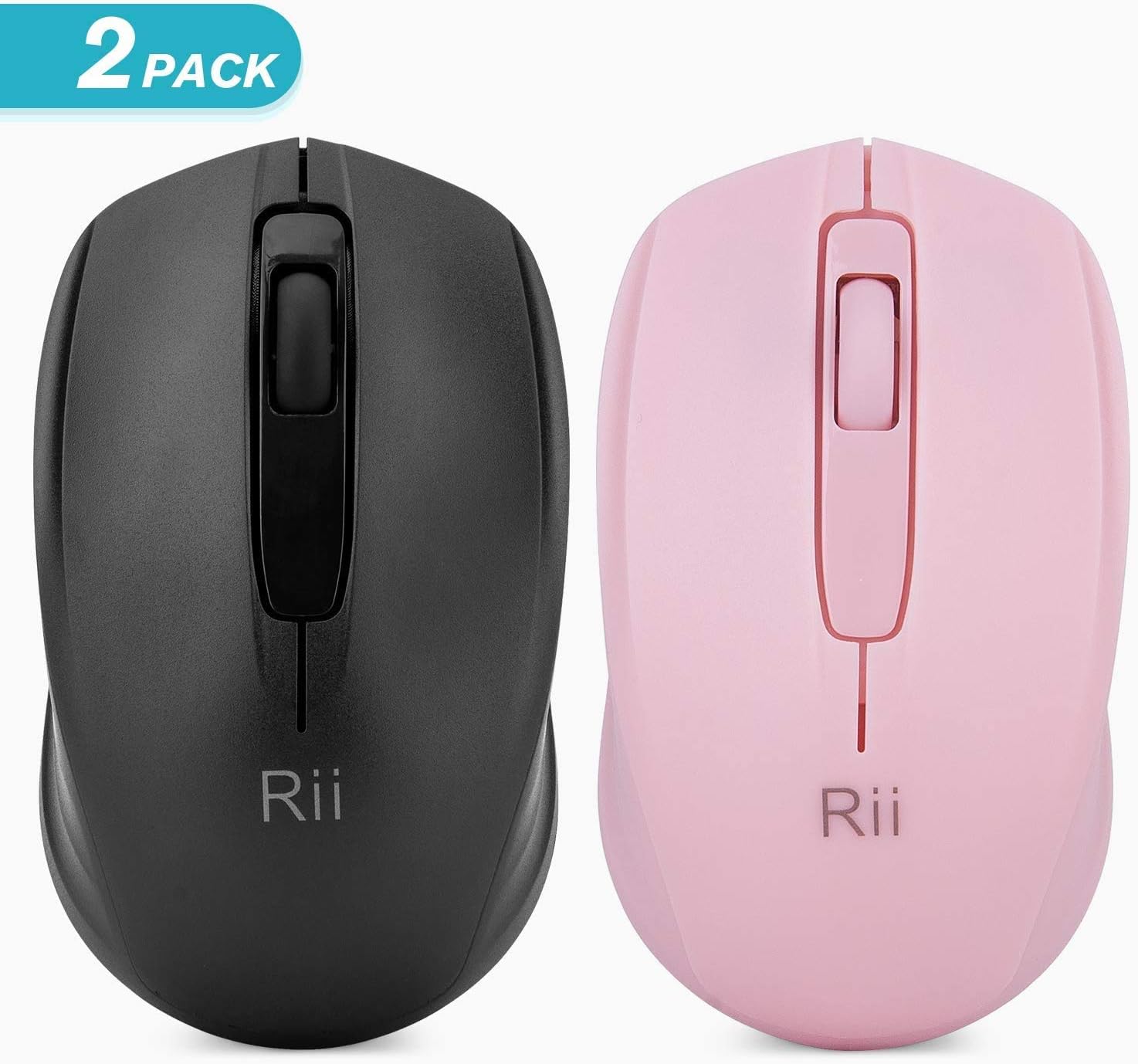 Rii Wireless Mouse with 1000DPI for PC, Laptop, Computer, and MacBook,Included Wireless USB dongle