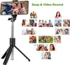 USTINE Portable Selfie Stick Tripod, 3 in 1 Extendable Selfie Stick Phone Holder for iPhone 14/13/13 Pro/13 Pro Max/12/12 Pro/X/XR/XS/8/7/6S,Android Samsung Smartphone