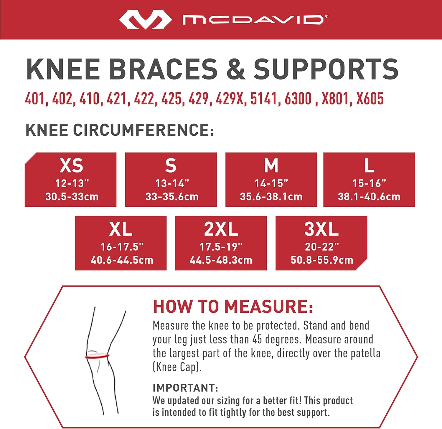 McDavid 402RBK Level 1 Knee Support with Open Patella, Medium, Black
