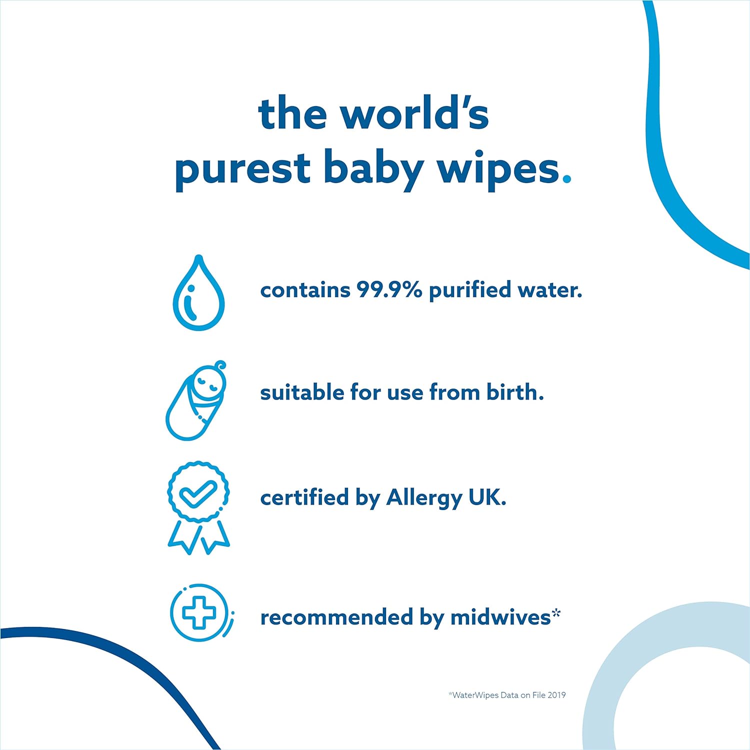 Waterwipes Newborn Baby Wipes, 4 x 60 each