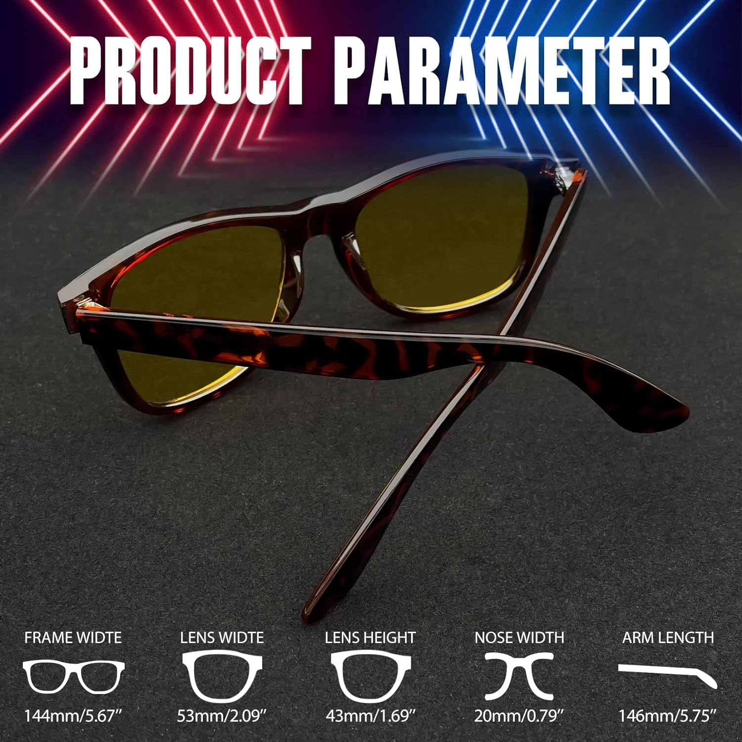 Joopin Polarized Sunglasses Men Women, Classic Square Sun Glasses 100% UV Protection Driving Fishing