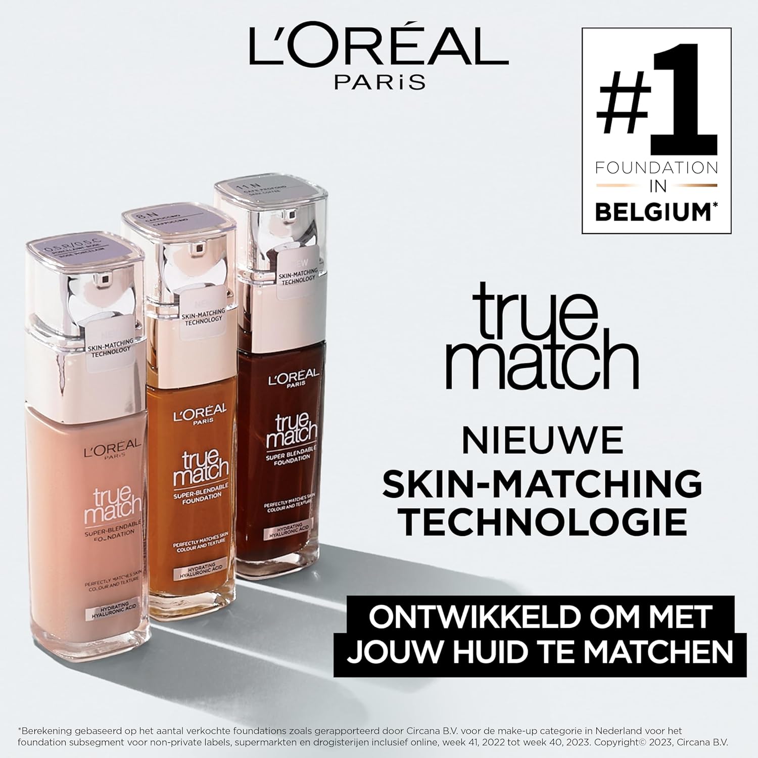 L'Oreal Paris, True Match Foundation 1N Ivory