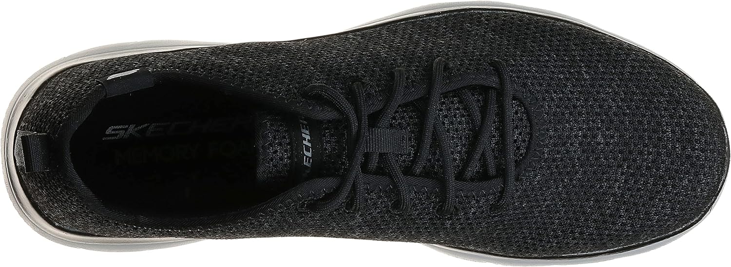 Skechers Men's 232394 Bkgy Trainers, Black Knit Trim