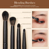 Jessup Eye Brushes Set Vegan Makeup Brushes with Eyeshadow Blending Eyeliner Spoolie Brush 8pcs Premium cruelty-free Burlywood Cosmetic Brush T328