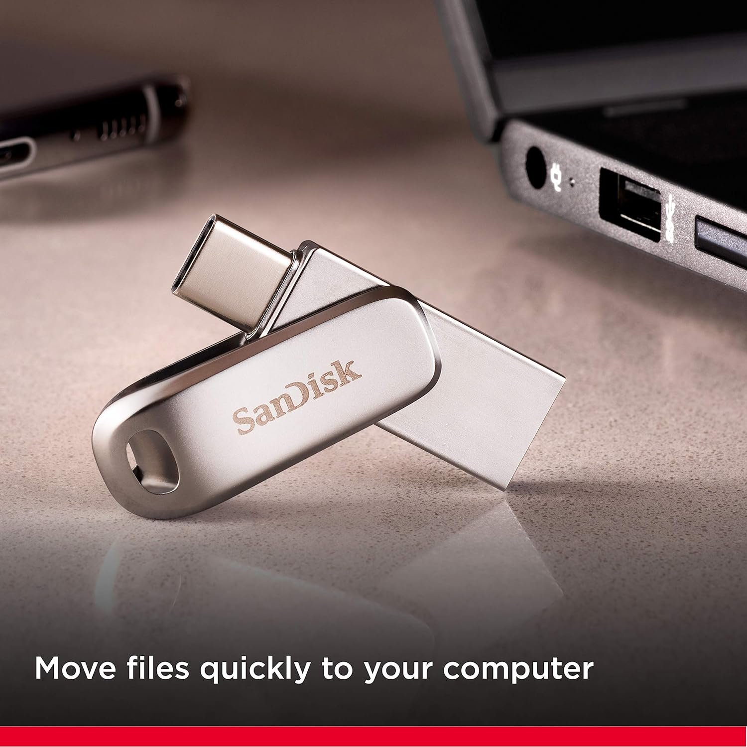 Sandisk Ultra Dual Drive Luxe Usb Type-C 128Gb - 150Mb/S, Usb 3.1 Gen 1