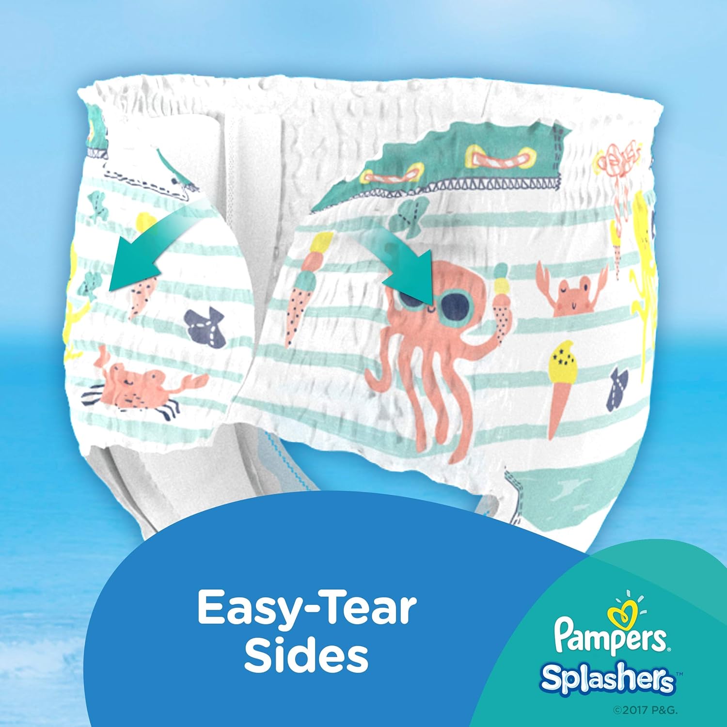 Pampers Splashers, Size 3-4, 6-12 kg, Carry Pack, 12 Swim Diaper Pants