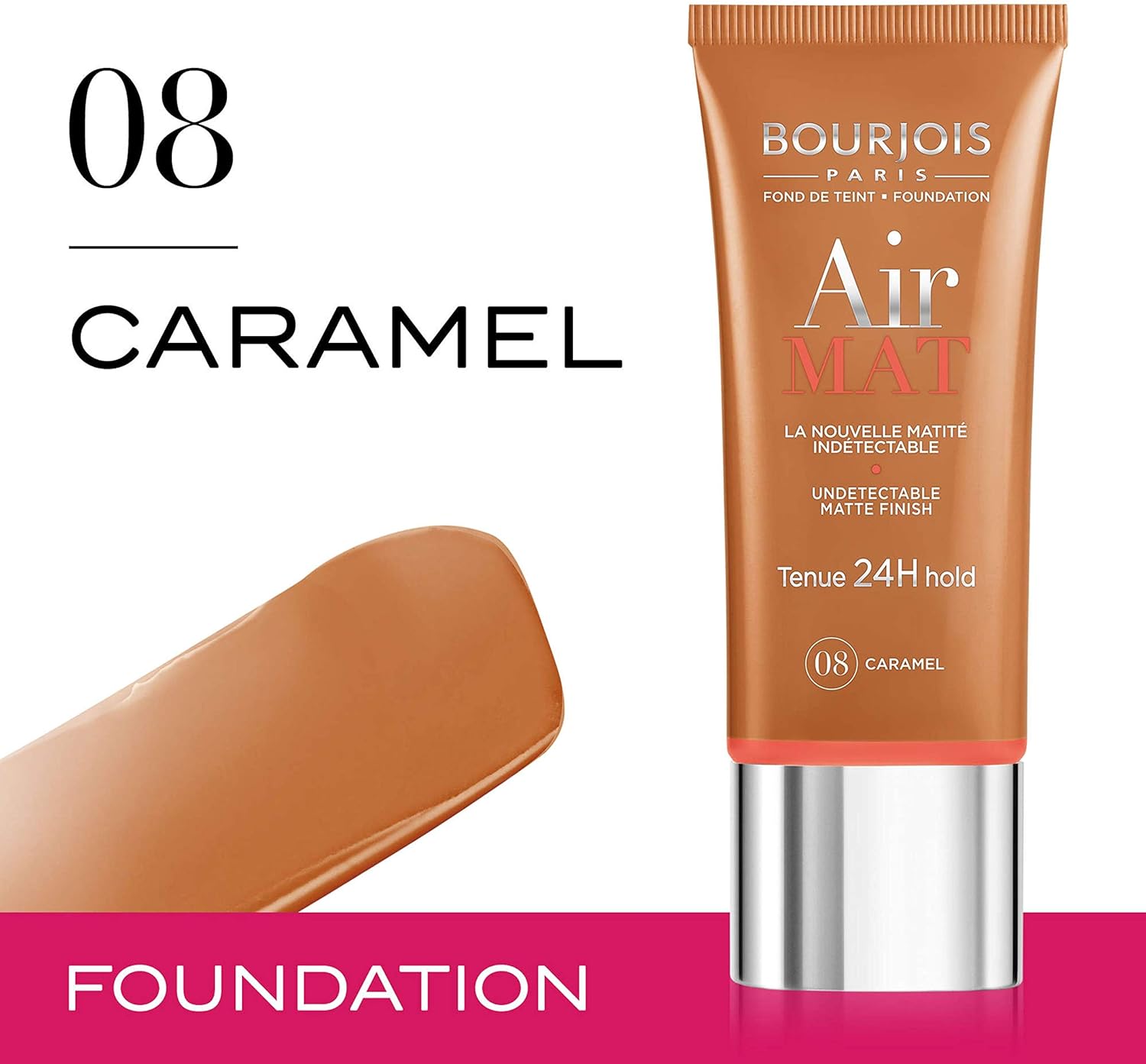 Bourjois Air Mat Tenue 24H Hold Foundation, 06 Golden Sun