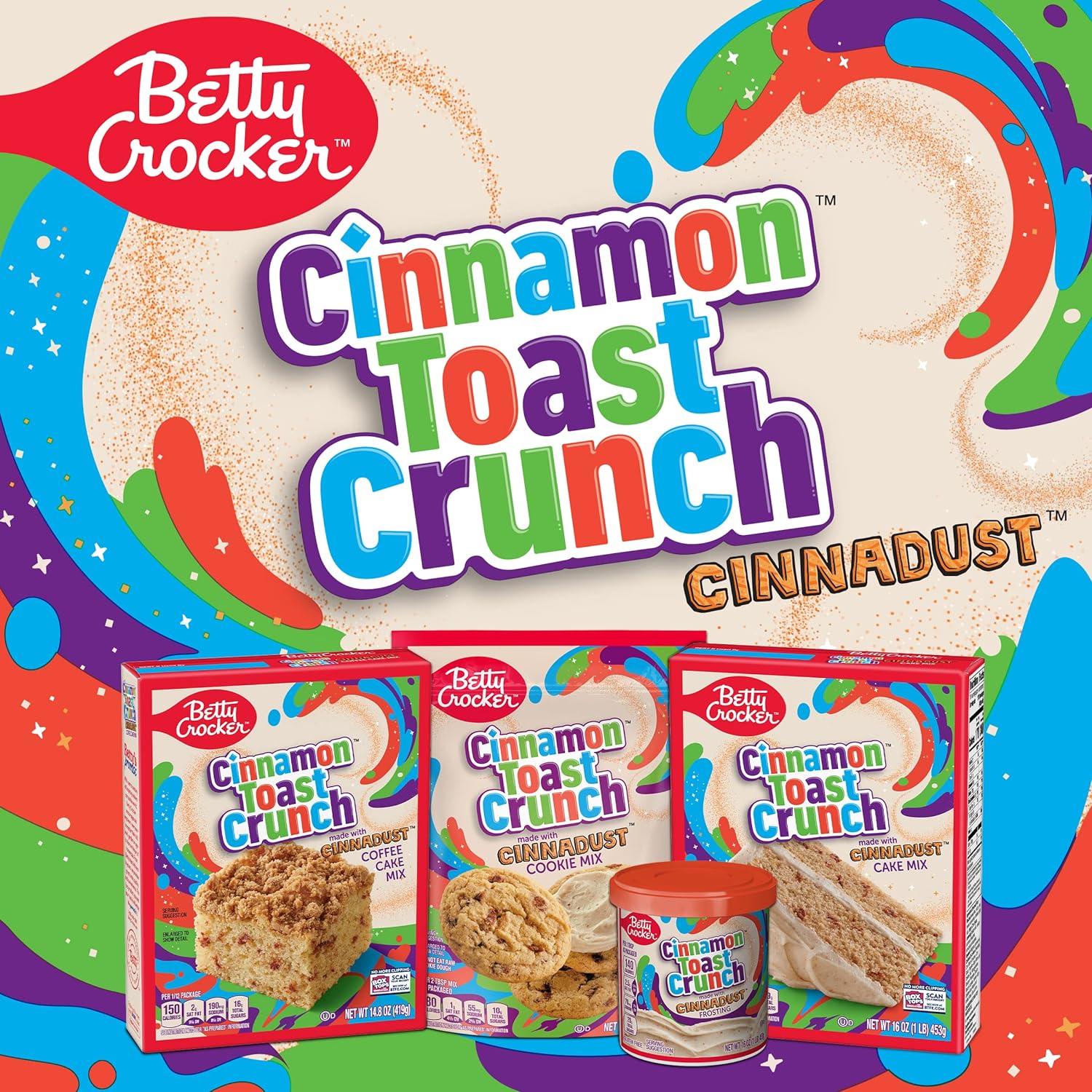 Betty Crocker Cinnamon Toast Crunch Coffee Cake Mix, 14.8 oz Box