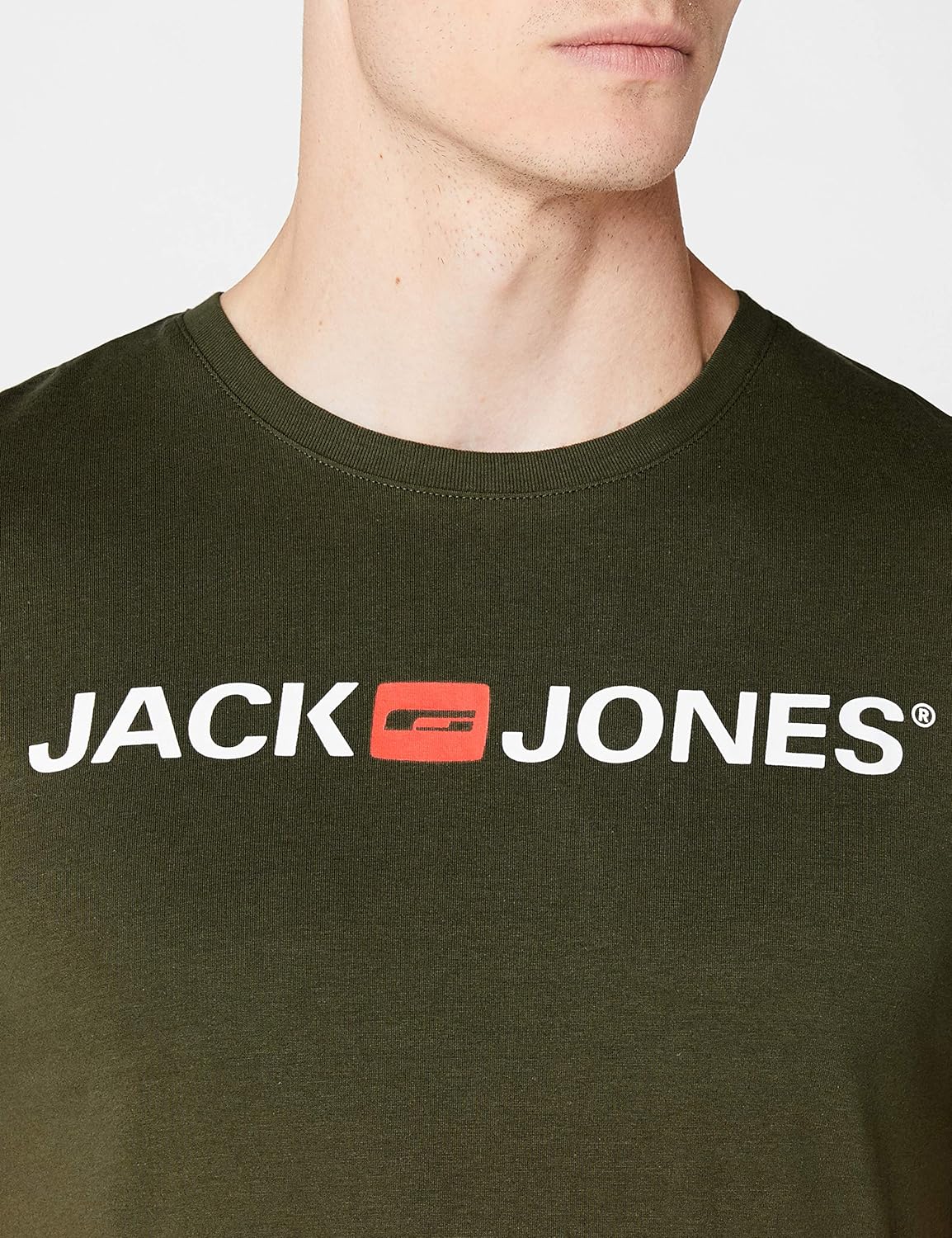 Jack & Jones Mens Jjecorp Logo Tee Ss Crew Neck Noos Slim Fit T-Shirt