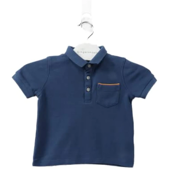 Gingersnaps Baby-Boys IBPO0347 Tricolor Deco Tape Accent Polo