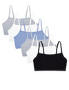 Fruit Of The Loom womens Fruit of the Loom Women's Spaghetti Strap Cotton Sports Bra Value Pack Sports Bra