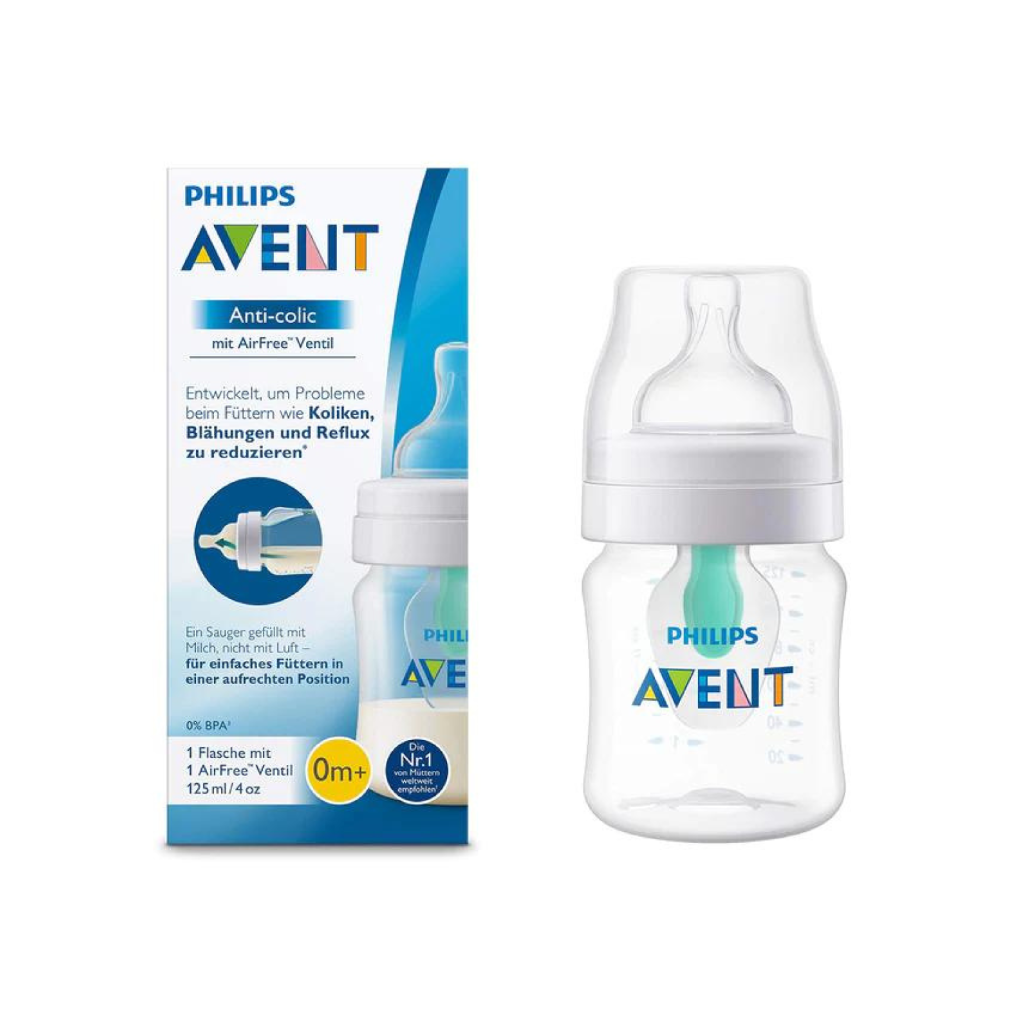 Philips Avent Anticolic Bottle With Airfree Vent 125 ml X1