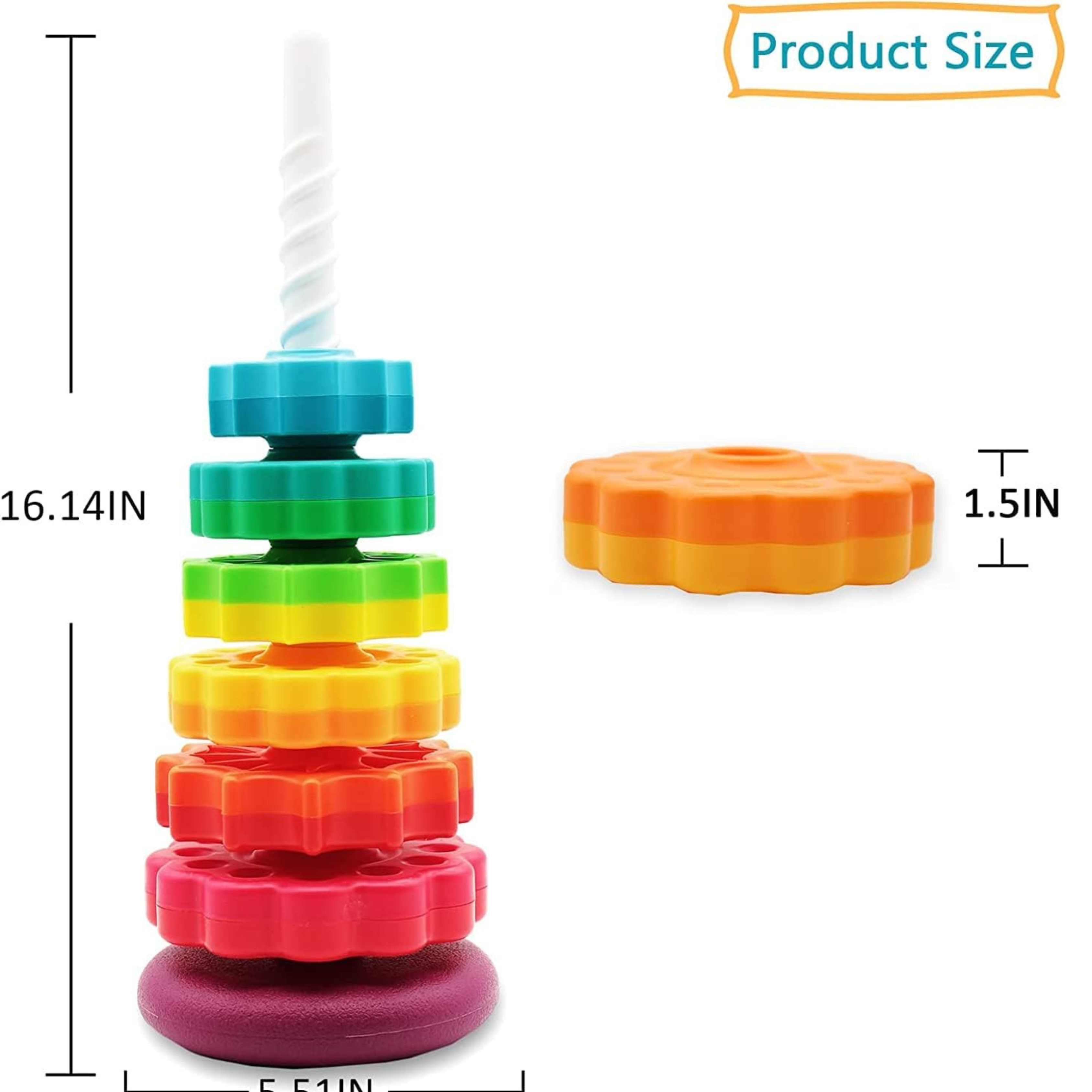 XICEN Spinning Stacking Toys,Spin Toys ABS Plastic Design,Focus on Children Educational and Interactive Learning's Stack Toys, Suitable for Gifts for Boys and Girls