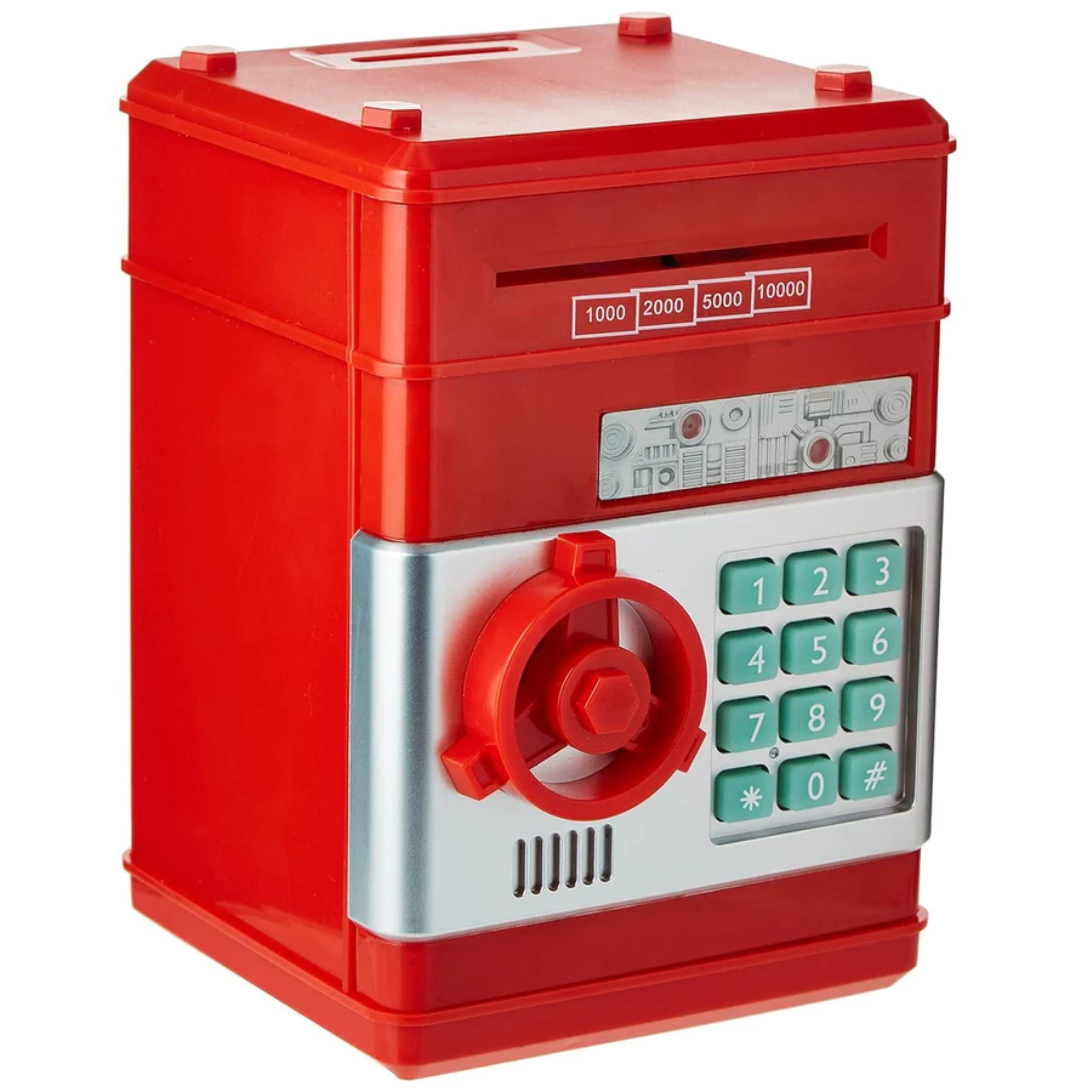 ECVV Kids Mini Electronic Money Bank Coin Cash Saving Box,RED, One Size