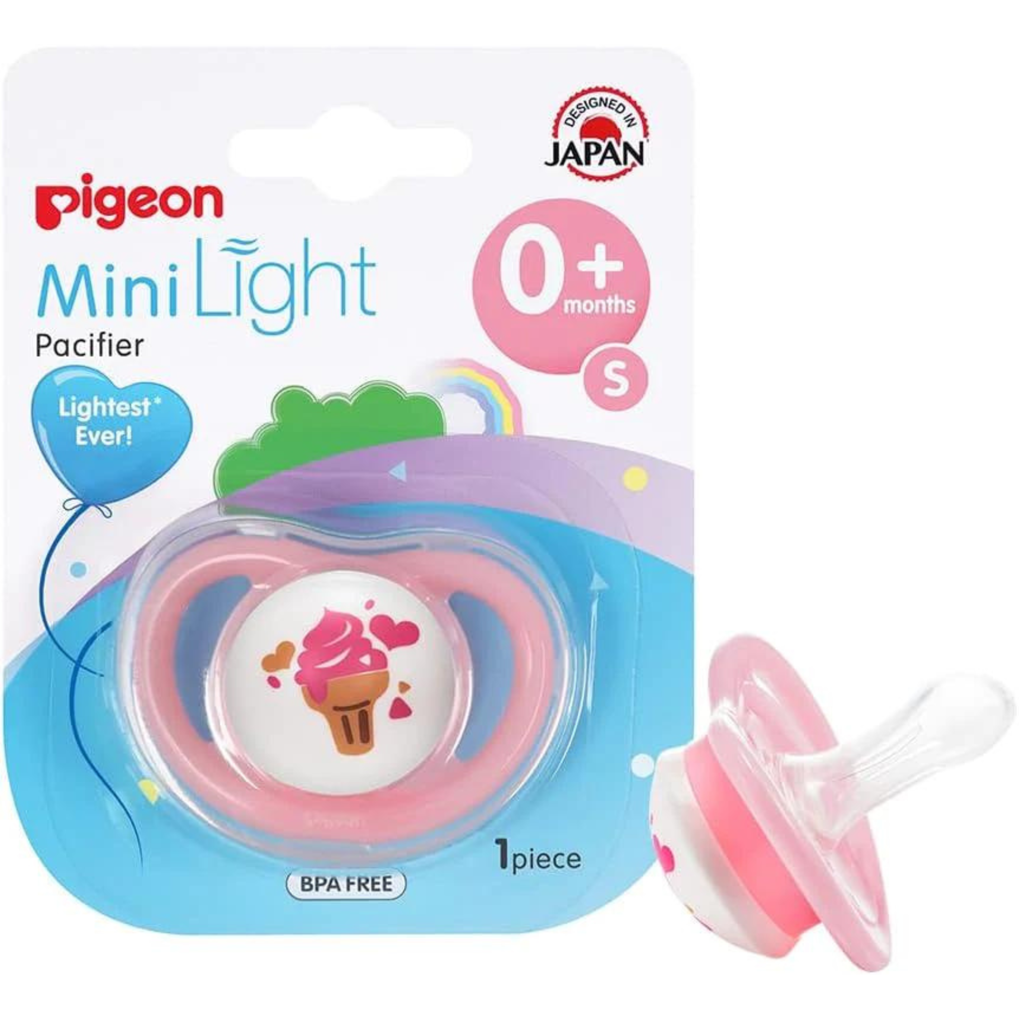 Pigeon Pacifier Small Mini Light 0 + months (NP1665-6)