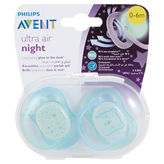 Philips Avent STHR SIL ULTRA AIR 0-6M NT BOY X 2 (SCF376/11)