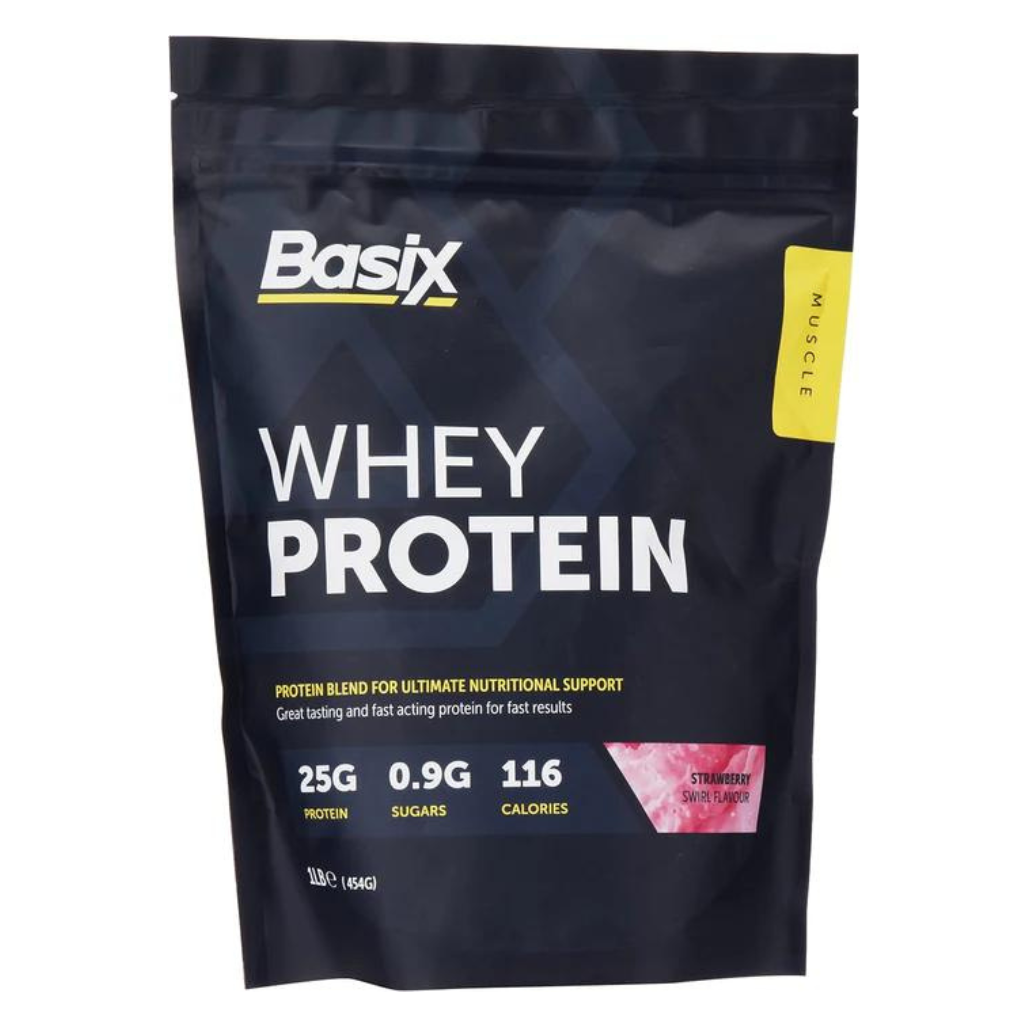 Basix Whey Protein - Strawberry Swirl - 1 Lb