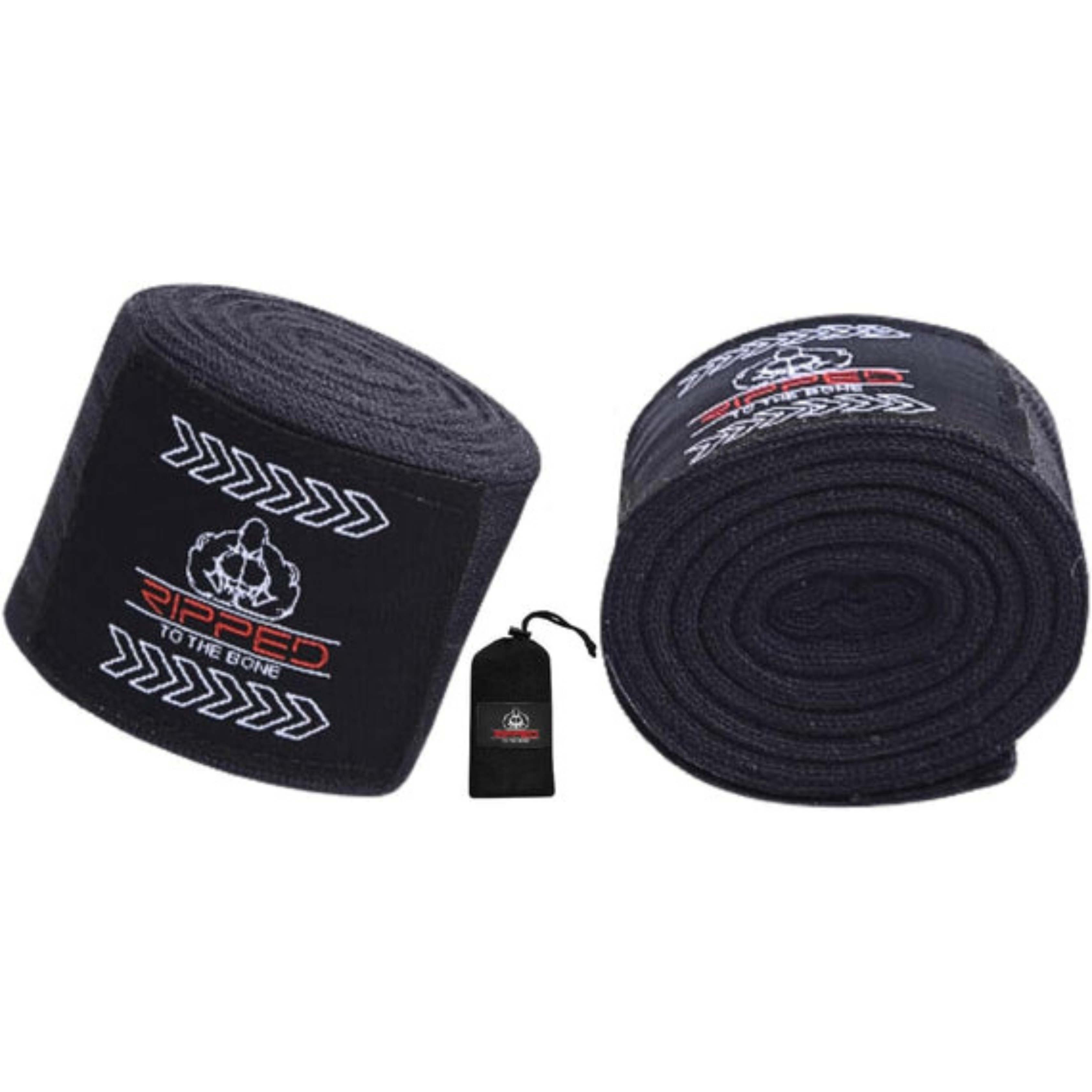 RTTB Premium Boxing Wraps (Pair) - 197" (5 Meter) Hand Wraps with Hook & Loop Closure: Ideal for Boxing, Kickboxing, Thai Boxing, MMA, Strength Training, Crossfit, Gym Workouts - Includes Case.