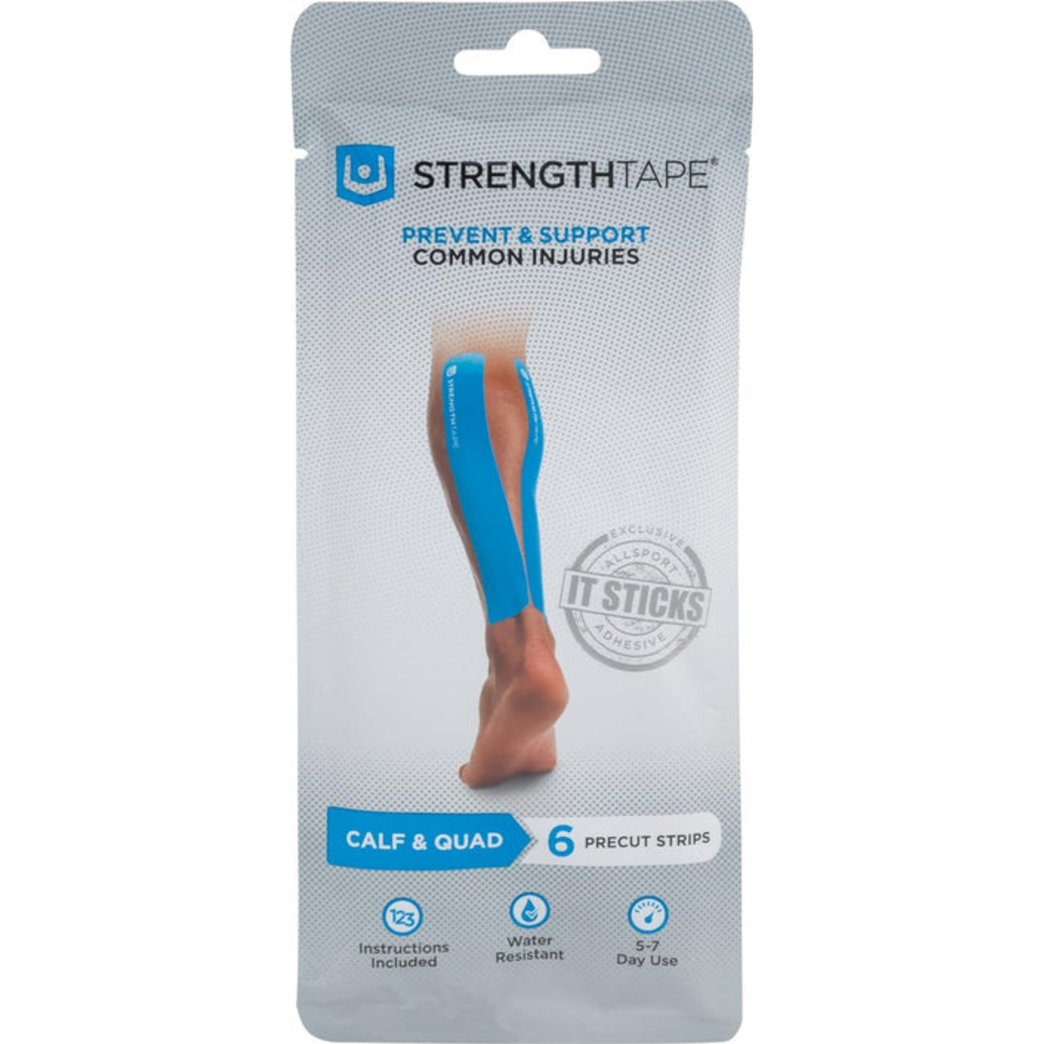 StrengthTape Kinesiology Tape, K Tape Taping Kits, Premium Sports Tape Provides Support and Stability to The Target Area, Multiple Kits Available