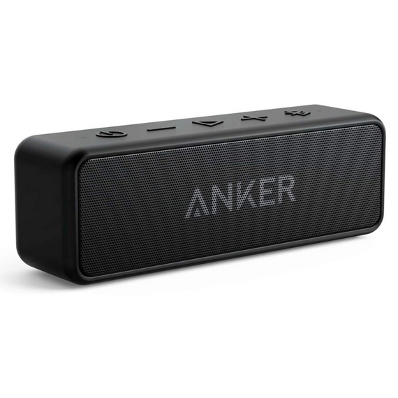 Anker Soundcore 2 Portable Bluetooth Speaker with 12W Stereo Sound, Bluetooth 5, Bassup, IPX7 Waterproof, 24-Hour Playtime, Wireless Stereo Pairing, Speaker for Home, Outdoors, Travel