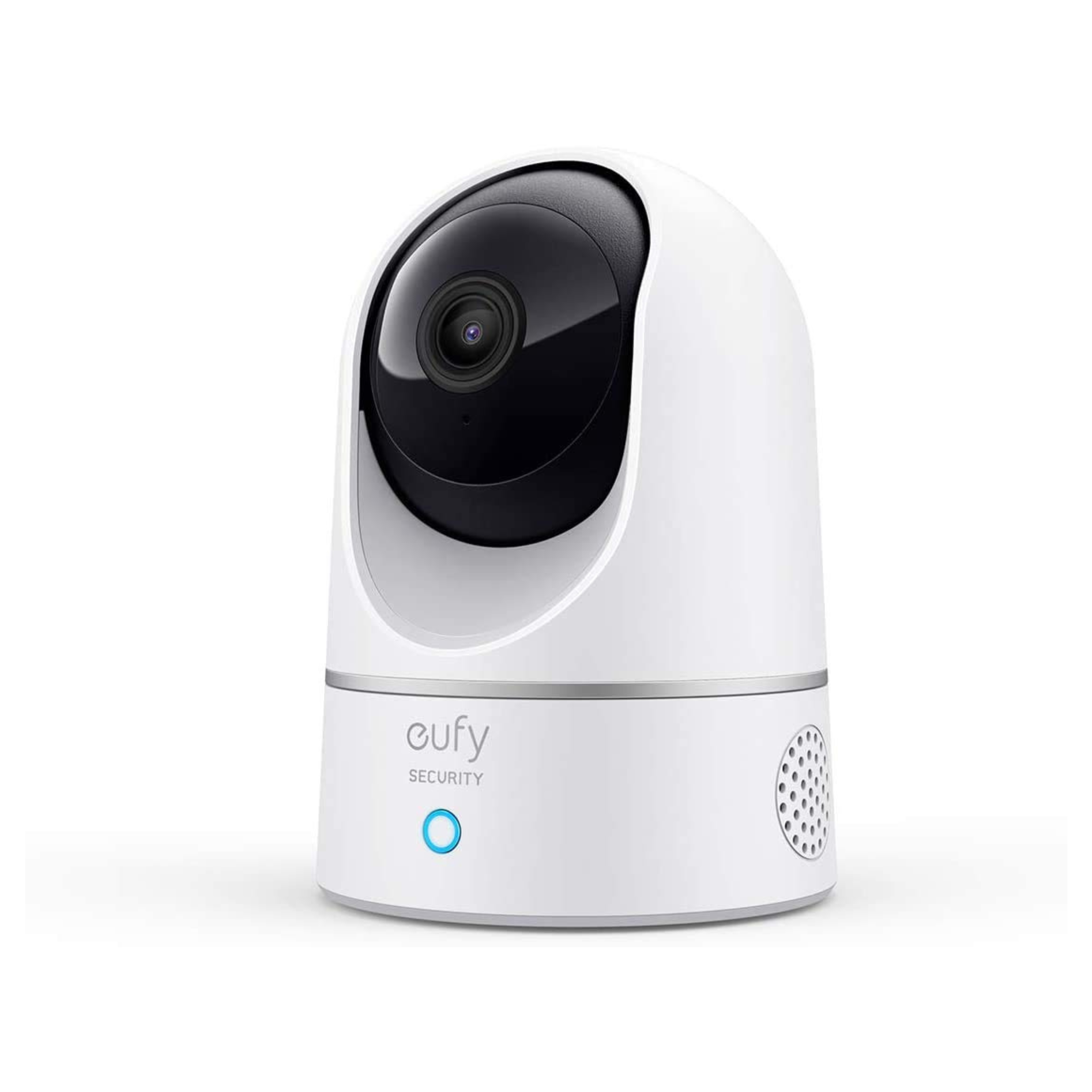 eufy 2K Cam Pan Tilt, Home Security Indoor Camera, with Voice Assistants, Motion Tracking, Night Vision, MicroSD Card Required