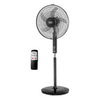 BLACK+DECKER 60W Stand Fan 16 Inch Fan Diameter 90° Wide Swing, 3 Speeds Low/Medium/High Plus Modes And 5AS Blade With Remote Control For The Perfect Temperature FS1620R-B5