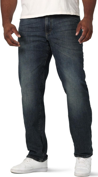 بنطال جينز واسع وطويل من تشكيلة بيرفورمانس بتصميم يوفر اقصى قدر من الراحة للرجال من لي