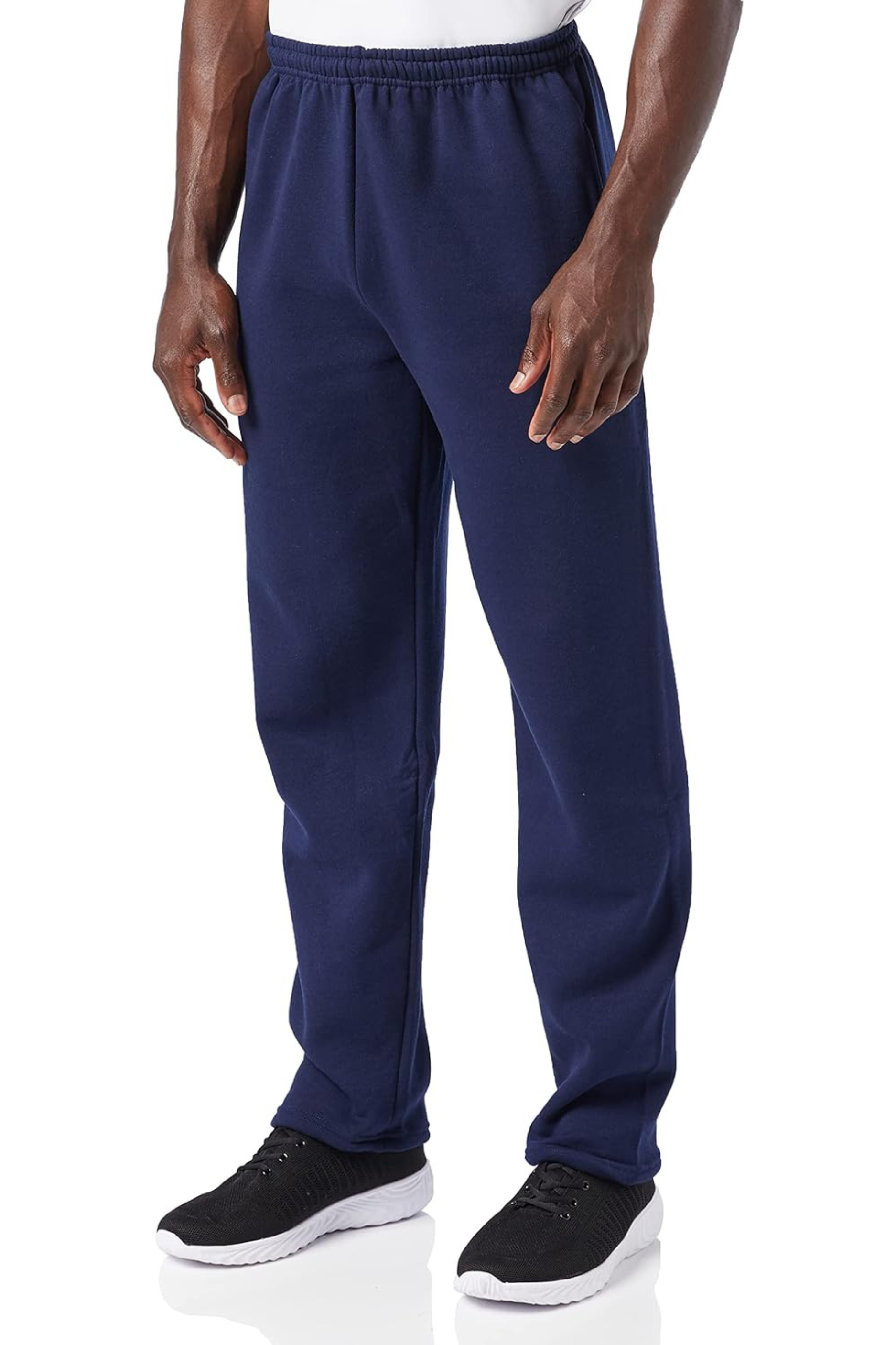 Russell Athletic Men's Dri-Power Open Bottom Sweatpants with Pockets, Navy