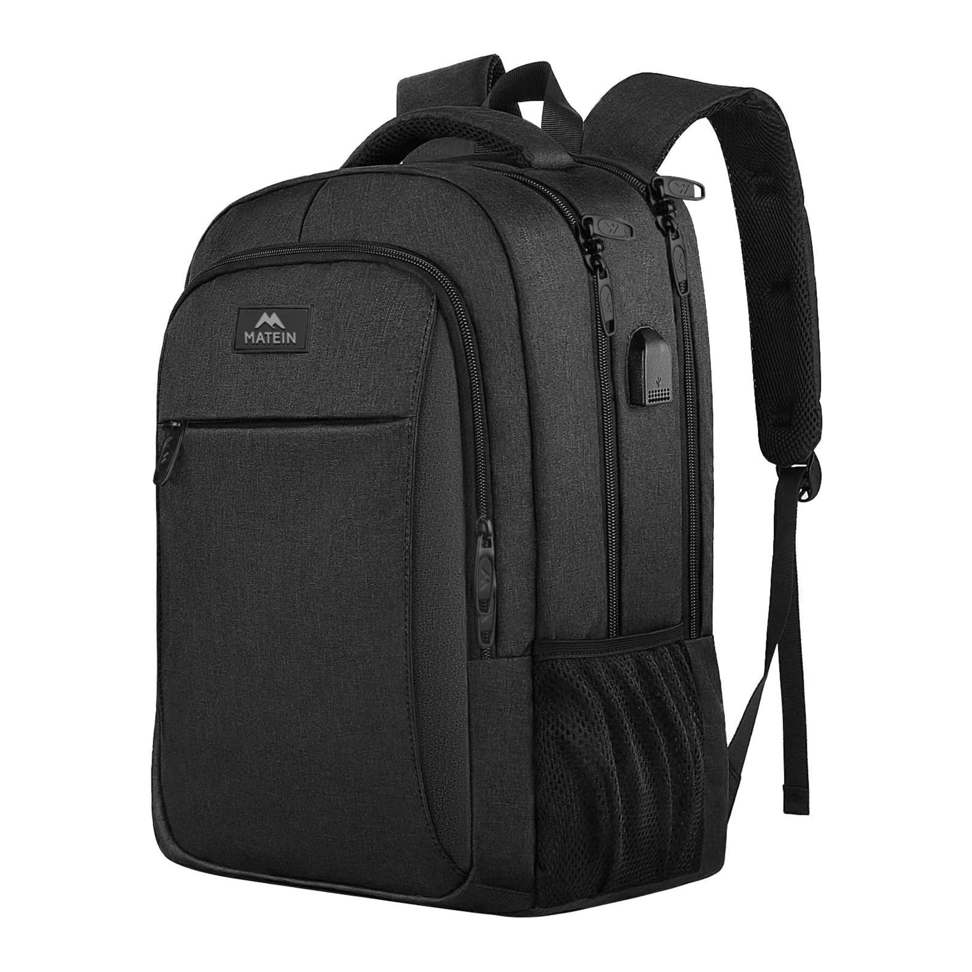 Travel Laptop Backpack,Business Anti Theft Slim Durable Laptops Backpack with USB Charging Port,Water Resistant College School Computer Bag for Women & Men Fits 15.6 Inch Laptop and Notebook