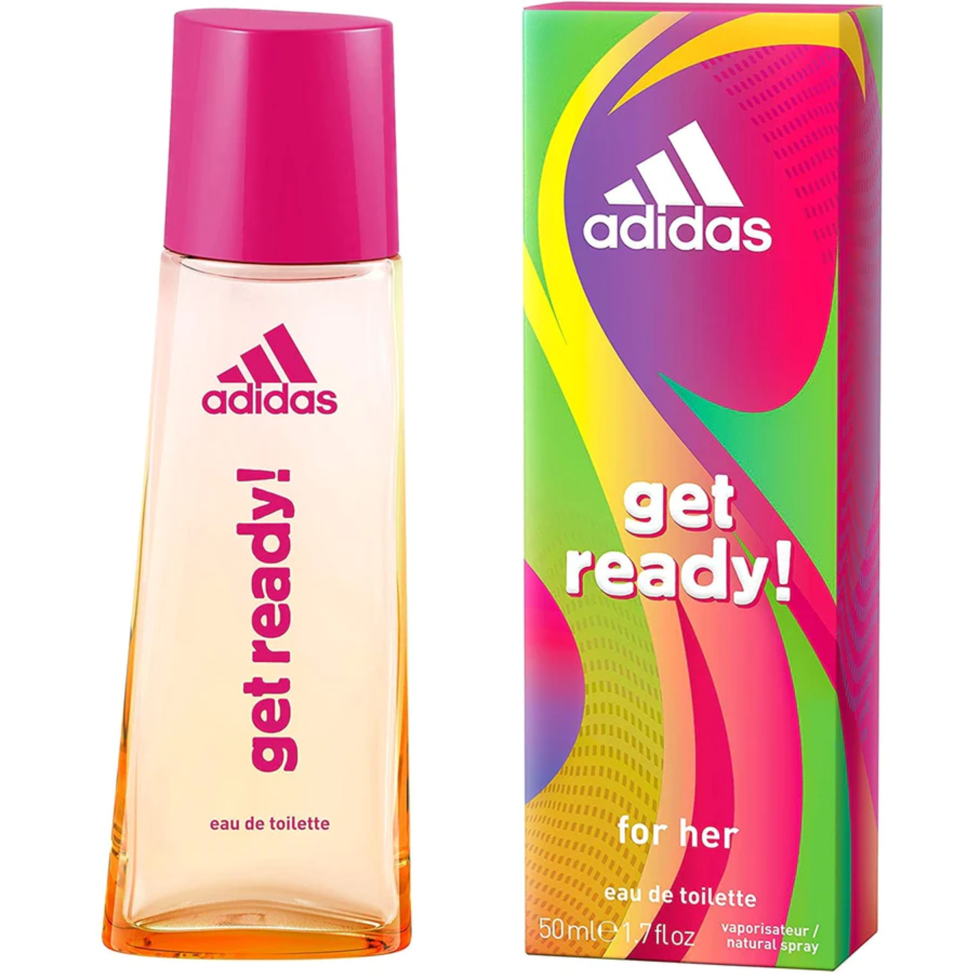 Adidas Fragrance Get Ready for Her Eau de Toilette, 1.7 Fluid Ounce