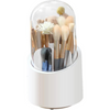 Makeup Brush Holder 360-Degree Rotating Dustproof Makeup Brush Organizer Pen Holder Cosmetic Brush Storage Box For Vanity Home Office Art Supply